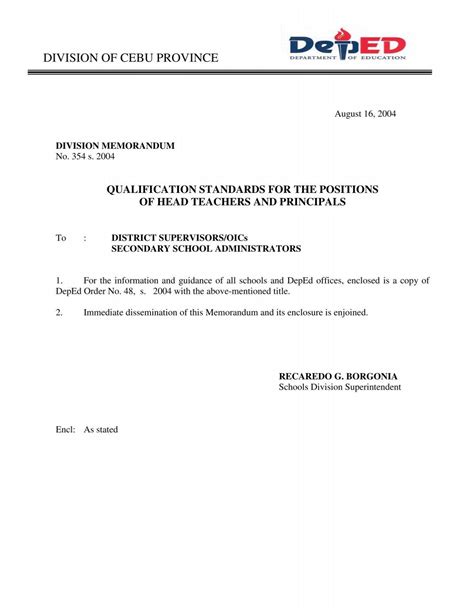 depedcebuprovince.gov.ph memo|Department of Education.